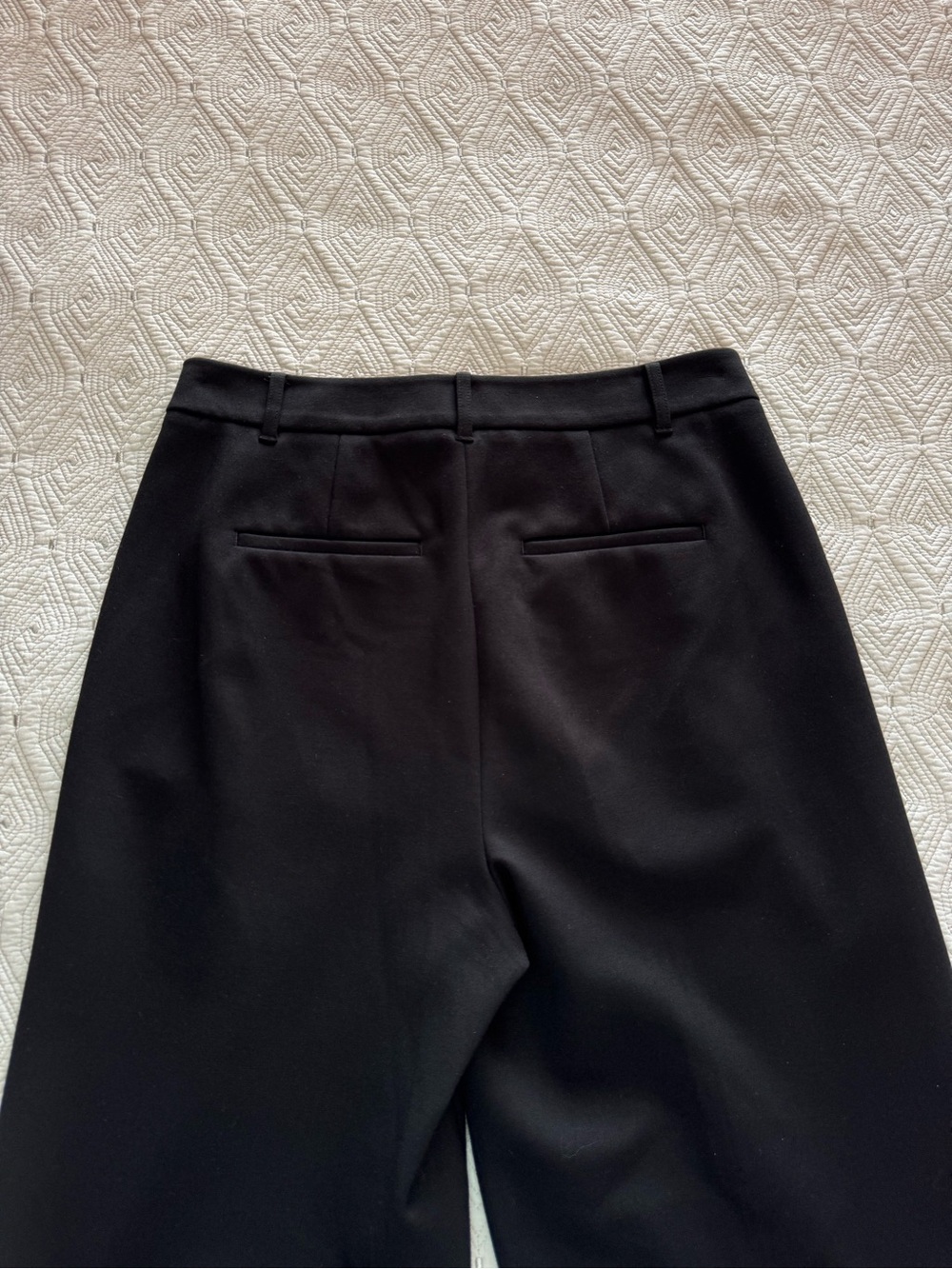 Boden Belgravia Ponte Pants Black Wide Leg Trousers Size 8 - Picture 7 of 15